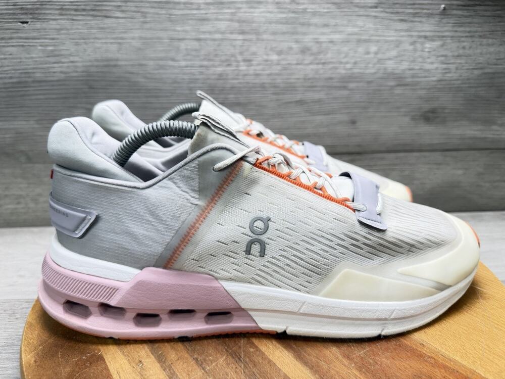 ON Cloudnova Flux Undyed White/Zephyr Womens 11